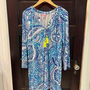 Lilly Pulitzer Sea Isle Swing Dress in Midnight Blues